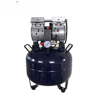 Compresseur d'air dentaire portable électrique sans huile Skylun SL-B12 OEM 1HP silencieux 110V/220V avec réservoir de 32L certifié CE pour 2 fauteuils