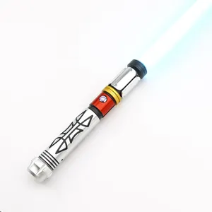 TXQsaber ET5 grosir Lightsaber Dueling Cosplay warna-warni Led kedip Laser untuk anak-anak bersinar pedang Phonic Laser pedang mainan