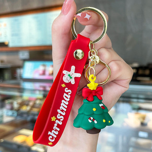 Sang Trọng Mini Món Quà Giáng Sinh 3D <span class=keywords><strong>PVC</strong></span> Cao Su <span class=keywords><strong>Keychain</strong></span> Santa Claus Râu Dec Búp Bê Đồ Chơi Bức Tượng Người Tuyết Cây Giáng Sinh <span class=keywords><strong>Keychain</strong></span> Số Lượng Lớn - Product Image 5