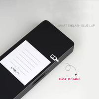 Nouveaux outils d'extension de cils jetables greffage de colle étendre le support de plateau de tasse avec poignée