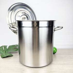 5.0商業レストラン大型クッキングポットスープストックポットステンレス鋼ヘビーデューティ調理器具誘導大きなクッキングポット - Product Image 5