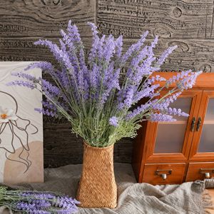 Flor Artificial de Lavanda CallaFloral, Rama Individual Morada, Decoración de Interiores, Material Plástico - Product Image 1