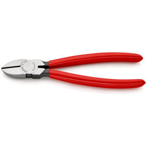 KNIPEX 70 01 180 EAN Alicates de corte lateral recubiertos de resina sintética atramentizada negra 180 mm - Product Image 1
