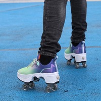 Chaussures de roller LED fluorescentes SeeMore pour enfants, design cool à roulettes lumineuses, chaussures de patinage universelles pour l'extérieur