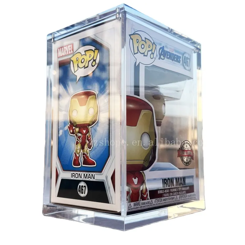 SHP Acryl schutz Funko Pop 4 ''& 6'' & 10 ''Zoll Full Range Cartoon Figuren Protector Pop Display Box mit Magnet deckel