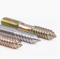 Double-ended threaded bolts for furniture, sofas, and staircases; available in