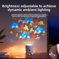 Nuevo Proyector LED Recargable de Copos de Nieve Navideños, Lámpara Decorativa Giratoria Colorida para Fiestas, Luz de Escenario para Halloween 16