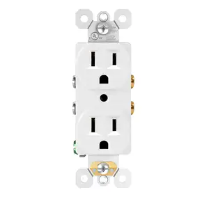 C 15a 110v UI listed standard duplex receptacle American outlet socket for residential use