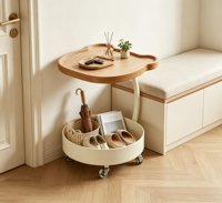 Ensemble de table basse de salon en forme d'ours, sur pieds, avec cadre en bois mobile, durable, écologique, mobilier de maison moderne et minimaliste