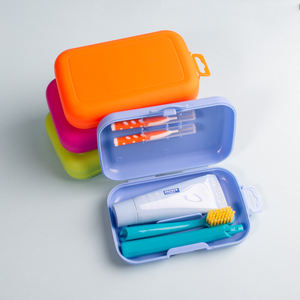 Kit sikat gigi perjalanan 4-in-1 warna-warni populer dengan sikat gigi Interdental lepas pasang Set perjalanan - Product Image 3