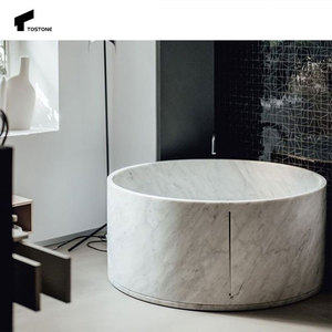 <span class=keywords><strong>Vasca</strong></span> da Bagno Autoportante in Travertino Bianco Vintage Tostone per Ville <span class=keywords><strong>e</strong></span> Appartamenti, Aree Esterne - Product Image 2