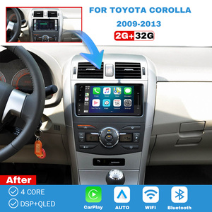 Autoradio à écran tactile AHD pour <span class=keywords><strong>Toyota</strong></span> <span class=keywords><strong>Corolla</strong></span> 2009-2013, Android 13, GPS, autoradio stéréo, navigation, Bluetooth avec CarPlay sans fil - Product Image 1