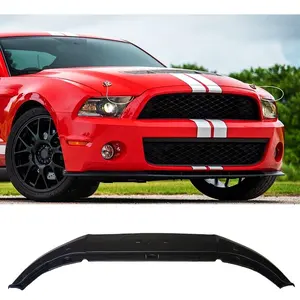 Car Front Bumper Lip 2010-2014 Ford Mustang Shelby GT500 Front Lip 2011 2012 Mustang Face lip Plastic Material Matter Black