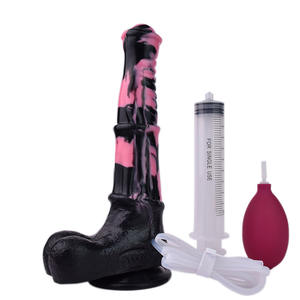 Bunter Pferde-Design Saugnapf-<span class=keywords><strong>Dildo</strong></span> Weicher Ejakulierender Wassersprüh-Analplug Weibliche Masturbation Vaginalreinigung Sexspielzeug für - Product Image 5