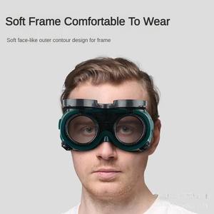 フリップアップアウターカバー溶接保護工業用アンチグレアアンチインパクト保護眼鏡作業安全メガネ - Product Image 5