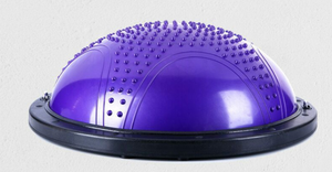 Half Exercise Ball <strong>Trainer</strong> 46cm Balance Ball <strong>Trainer</strong> Yoga Ball with Resistance Bands Foot <strong>Pump</strong> for Home Gym Whole Body Workout - Product Image 5