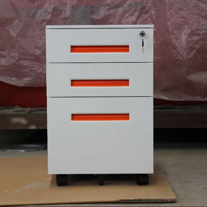 Adjustable Metal Mobile Cabinet Pedestal Under-Desk Office Workstation Equipment Central Locking System RAL for Workshop