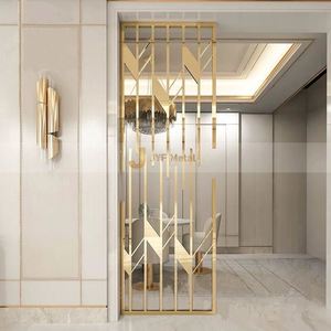 LL337 Modern High-end Stainless Steel Waterproof Room Partition Divider Privacy <b>Screen</b> for Restaurant Decor - Product Image 5