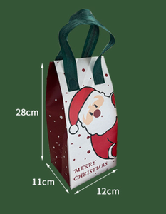 Tas insulasi makanan Natal Logo kustom, tas hadiah bukan tenunan katering susu teh kue - Product Image 6