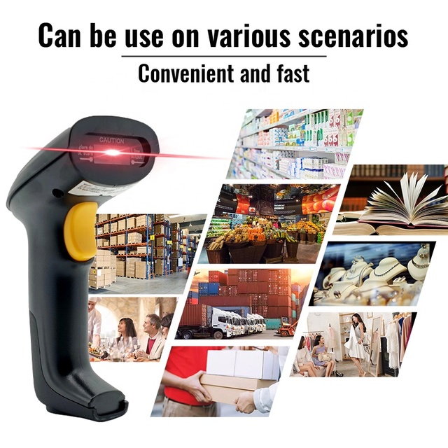 JR 710 Series USB Wired Automatic Barcode Scanner & QR Code Reader 1D/2D with CMOS Sensor 350 Scans/Sec Bar Code Scanner