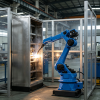 Robot de soudage à arc 6 axes personnalisable OEM, portée 2008 mm, précision ±0,05 mm, IP54, CE, bras creux, poignet CXR X6