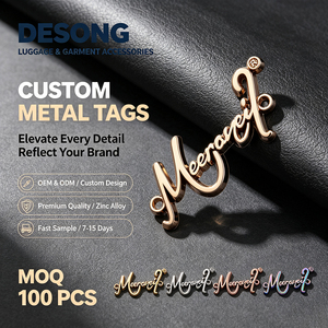 Badges en métal en acier inoxydable gravés avec logo personnalisé, boutons à épingle, accessoires décoratifs pour vêtements - Product Image 1