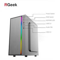 Caja de Ordenador para Juegos RGEEK SPCC Micro ATX, Caja Mini ITX