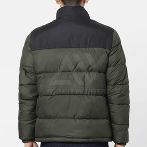 Service OEM Veste à bulles pour hommes Taille personnalisée Veste d'hiver de rue principale avec col montant Disponibilité en gros - Product Image 3
