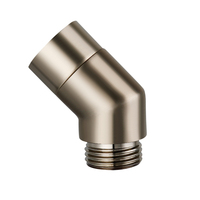 Joint à angle droit en laiton chromé Accessoires de plomberie Adaptateur de conduite d'eau Nickel brossé