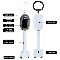 Новинка! Фотобудка Magic Mirror 15,6 дюймов с RGB-подсветкой и встроенным вентилятором охлаждения, камера для селфи, фотобудка DSLR для мероприятий