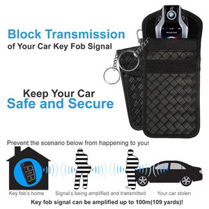 Étui bloqueur de signal de clé de <span class=keywords><strong>voiture</strong></span> étui de protection de signal étui de protection <span class=keywords><strong>pour</strong></span> anneau de clés de <span class=keywords><strong>voiture</strong></span> sac de <span class=keywords><strong>blocage</strong></span> <span class=keywords><strong>RFID</strong></span> sans clé - Product Image 6