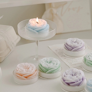 Velas perfumadas hechas a mano personalizadas al por mayor cera de parafina de soja <span class=keywords><strong>vela</strong></span> de arte aromática en forma de Rosa velas de perfume perfumadas <span class=keywords><strong>con</strong></span> tarro de cristal - Product Image 4