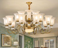 Lustre en verre de Murano, luminaire suspendu de luxe pour villa, lampes modernes de luxe, décoration intérieure