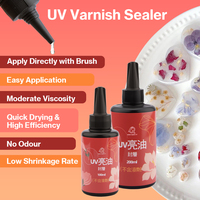 TIMESRUI Vernis Scellant Sans Solvant – Couche de Finition Polymérisable pour Bois, Résine, Argile, Cuir, Peaux Animales, Peaux Artificielles, Motifs Décoratifs, Haute Brillance