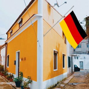3x5 Ft Single Layer Germany <b>Flag</b> Pennant Style Polyester Fabric with Two Brass Grommets for Indoor Outdoor Wall Hanging Decor - Product Image 2