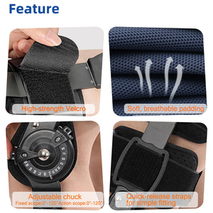<span class=keywords><strong>Rodillera</strong></span> Ortopédica Articulada OEM con Ángulo Ajustable y Bloqueo de Rango de Movimiento para Postoperatorio, OA, Inmovilizador de Rodilla y Férula para Ligamento ACL - Product Image 4