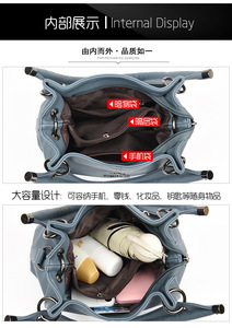 Sacs à main de luxe pour femmes, grande capacité, sacs à main en cuir PU souple, sacs à main vintage pour femmes, sacs à bandoulière - Product Image 6