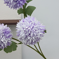 Lila Seiden-Kunstblumenstrauß Lavendel Rose Hortensie Orchidee Blumenarrangement für Hochzeits- und Eventdekoration