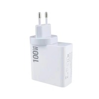 Adaptateur GaN compact 100W USB C PD 2C2A4 ports, logo personnalisé, type C, chargeur mural portable, charge rapide, alimentation pour voyage