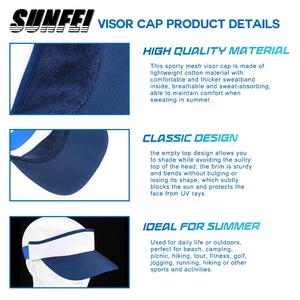 Irun Tùy Chỉnh Thêu Ngoài Trời Thể Thao Bãi Biển <span class=keywords><strong>Visor</strong></span> Cap Golf Tennis <span class=keywords><strong>Visor</strong></span> <span class=keywords><strong>Hat</strong></span> Có Thể Điều Chỉnh Trọng Lượng Nhẹ Chạy <span class=keywords><strong>Visor</strong></span> <span class=keywords><strong>Hat</strong></span> - Product Image 2