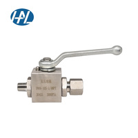 Vanne à bille hydraulique à gaz en acier inoxydable 304 316 316l à commutation manuelle haute pression OEM