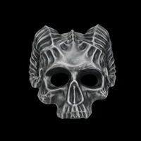Masque décoratif en résine pour Halloween, style jeu, pour Mascarade, Jour des Morts, accessoire de costume et cosplay