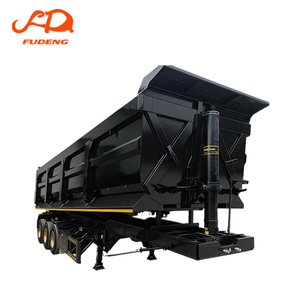 Remolque Volquete Trasero en Forma de U de 3 Ejes Personalizado FUDENG, Remolque Volquete con Cilindro Hidráulico de 40-45 Metros Cúbicos en Venta en Sierra Leona - Product Image 1
