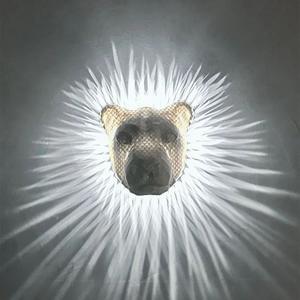 3d Animals Led Applique murale Night Owl Suspension Lights Plug In Wall Bald Eagle Lanterne murale Lion Lampe Résine 90 Modern 80 E14 Blanc - Product Image 3