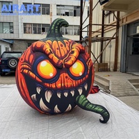 Meilleures ventes 2026 : Grande citrouille gonflable mascotte pour événements d'Halloween, ballon citrouille effrayant gonflable pour décoration de festival