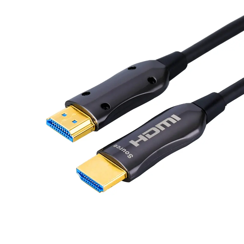 ซูเปอร์ความเร็ว HDMI ยาวไฟเบอร์4K HDMI AOC HDMI สายสัญญาณเสียงใยแก้วนำแสงสำหรับสถานีโทรทัศน์ออกอากาศ
