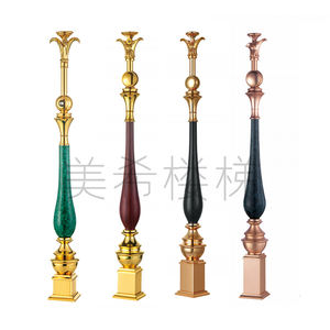 מעקה זכוכית אלומיניום מודרני בצורת מעקה עם תכונה עמידה במים עבור וילה מדרגות עיצוב מעקה בטיחות - Product Image 6