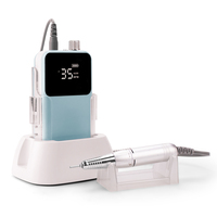Nouvelle perceuse à ongles portable sans fil rechargeable 2027 Crazy avec moteur sans balais, 35 000 tr/min, faible bruit, prise US/UK