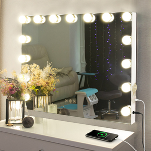 15 Lampen Smart Touch Square Shape Sensor 3 Farben Beleuchtung Dimmbarer Schalter Großer Waschtisch Make-up Tisch LED-Spiegel GMM2010 - Product Image 4