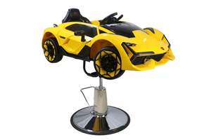 Fauteuil de coiffure enfant populaire sur internet, <span class=keywords><strong>chaise</strong></span> de coiffure pour enfants en PVC, design moderne, pivotante et réglable en hauteur, pour salon de coiffure - Product Image 5